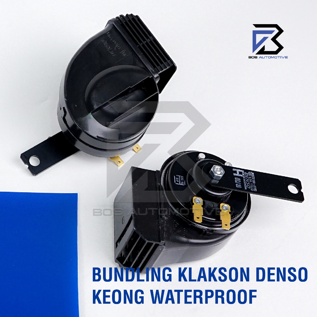 Klakson Mobil Motor Keong 12v DENSO Waterproof dengan Kabel Relay Set BOSCH HELLA MX Original - foto-produk-1