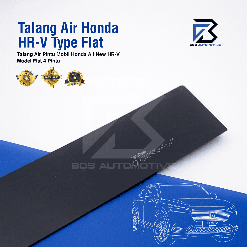 Talang Air Pintu Mobil Honda HRV 2015 â€“ 2020 Model Slim 4 Pintu - foto-variasi-1