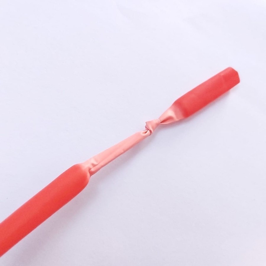 Selang Bakar / Heat Shrink Tube / Selongsong Kabel Bakar / Pelindung Kabel / Selang Kabel / Isolasi Bakar 6MM (100 METER MERAH) - foto-produk-2