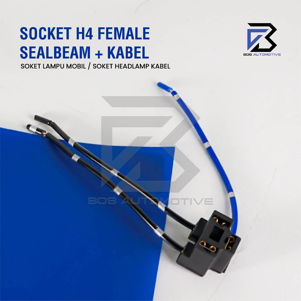 Socket Seal Beam Female / Soket Sealbeam Bohlam Lampu Mobil Motor H4 Cewek - foto-produk-4