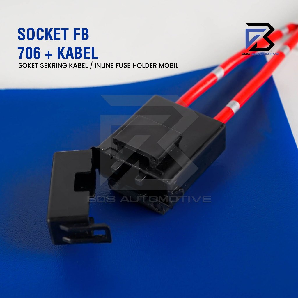 Soket Sikring FB 706 / Rumah Sikring / Socket Sekring Fuse Box Hitam - foto-produk-1