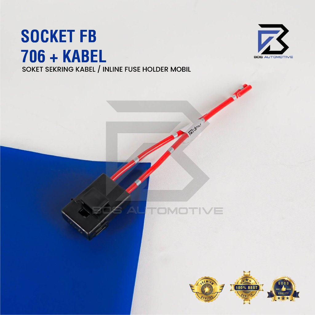 Soket Sikring FB 706 / Rumah Sikring / Socket Sekring Fuse Box Hitam - foto-sampul