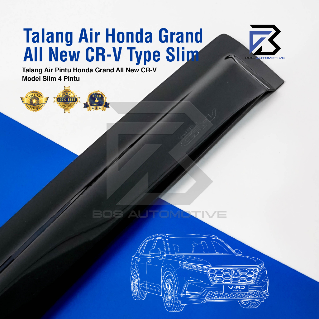 Talang Air Pintu Mobil Honda Grand All New CRV 2012 â€“ 2015 Model Slim  4 Pintu