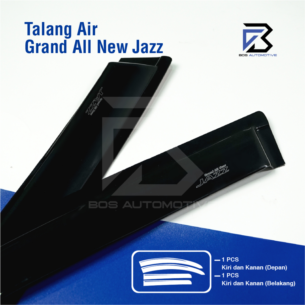 Talang Air Pintu Mobil Honda All New Jazz  2014 â€“ 2021 Model Slim 4 Pintu - foto-produk-1