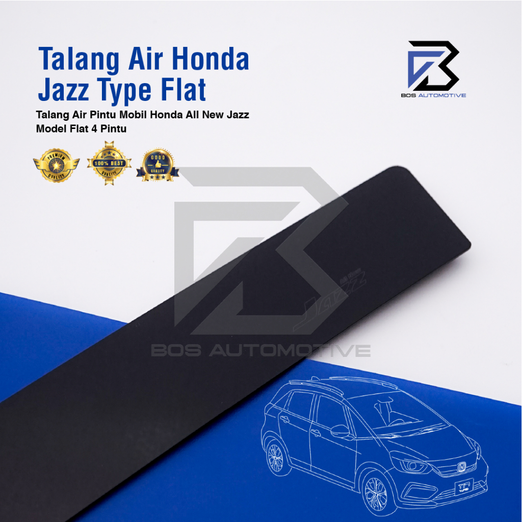 Talang Air Pintu Mobil Honda All New Jazz  2014 â€“ 2021 Model Slim 4 Pintu - foto-variasi-1