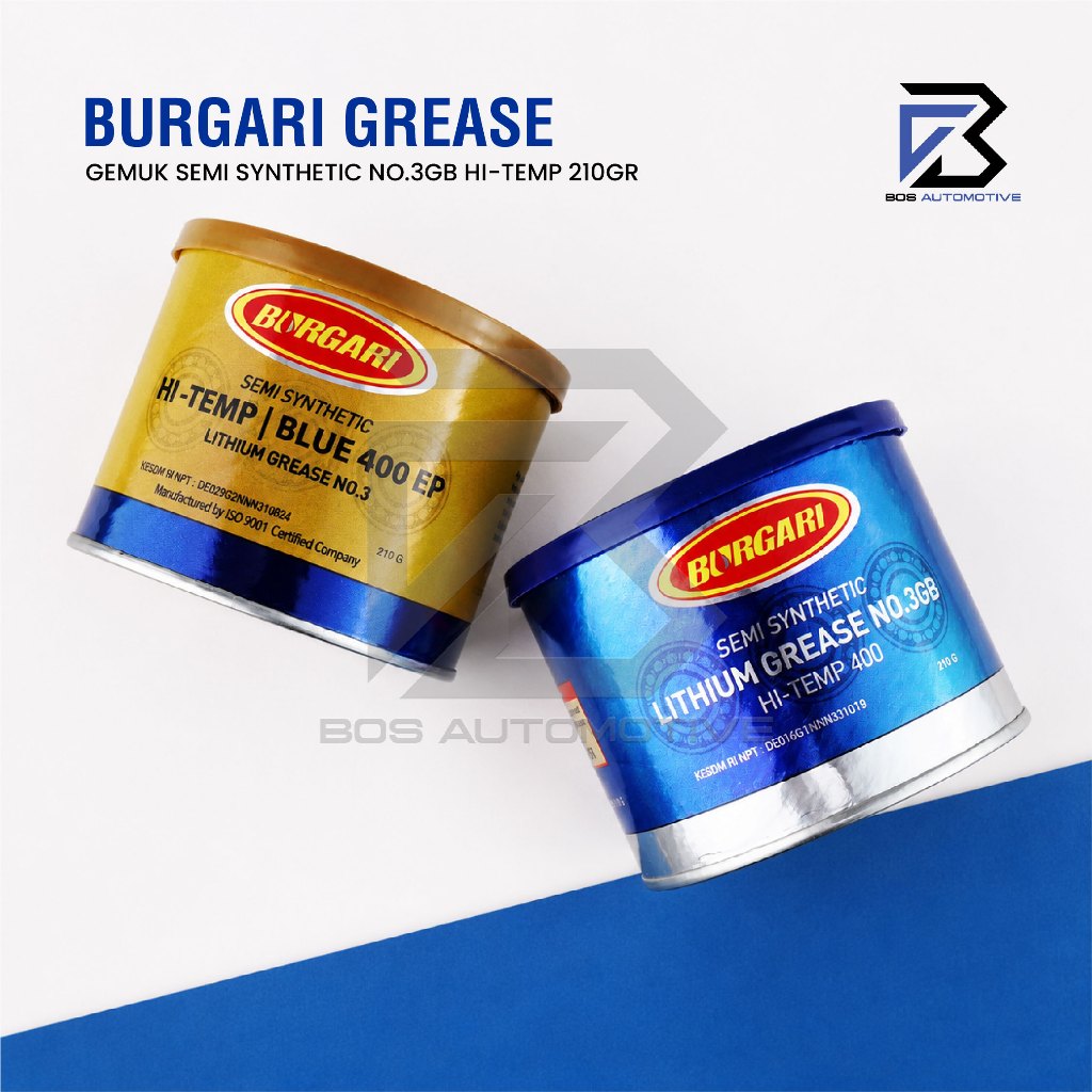 BURGARI GREASE - STEMPET - GEMUK SEMI SYNTHETIC NO.3GB HI-TEMP 210Gr - foto-produk-1
