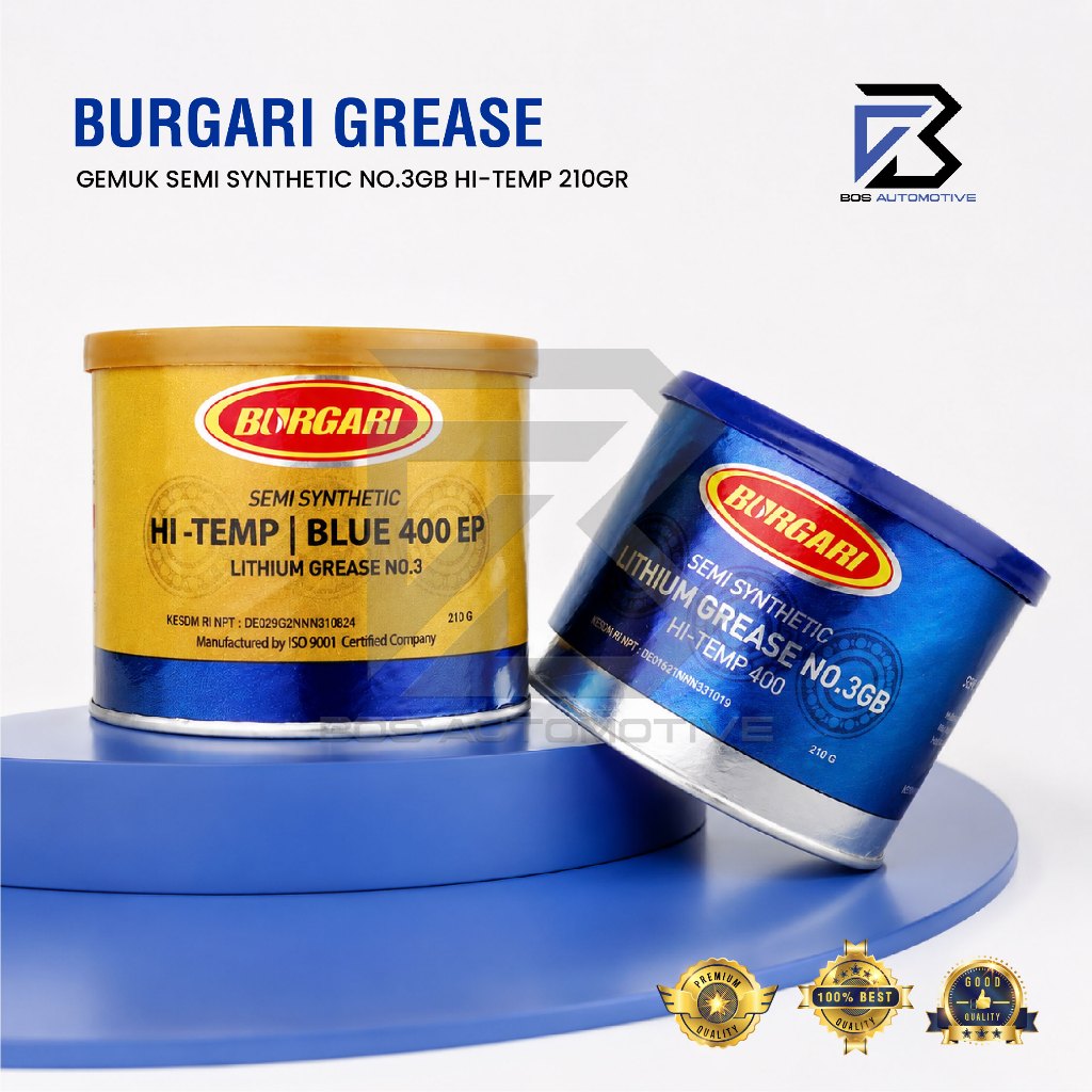 BURGARI GREASE - STEMPET - GEMUK SEMI SYNTHETIC NO.3GB HI-TEMP 210Gr - foto-sampul